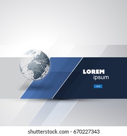 Abstract Background, Brochure Template Creative Vector Design for Your Business - Global Networks Concept