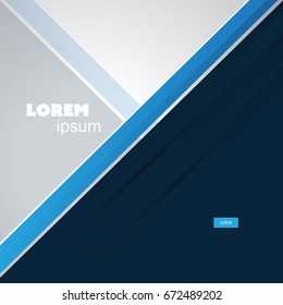 Fundo abstrato, modelo de folheto - Projeto de vetor para sua empresa