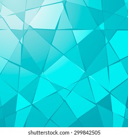Abstract background from the broken blue glass.
