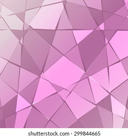 Abstract background of broken purple glass.