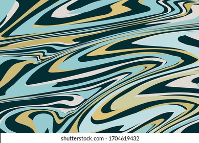 Abstract Background - Bronze Aqua Marble Wave Pattern fits for : Wall Art, Background, Wallpaper, Decoration, Simple Elegant and Luxury Prints Material

