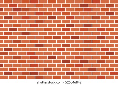 Abstract Background of Brown brick wall - Vector design 