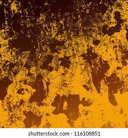 Abstract background - brown brushed wall texture. EPS10 vector illustration.