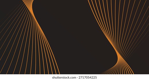 Fondo Abstractas Marrón con diseño de línea curva moderna luz vintage