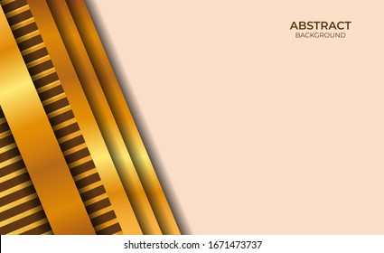 Diseño De Fondo Abstracto Marrón Y Oro