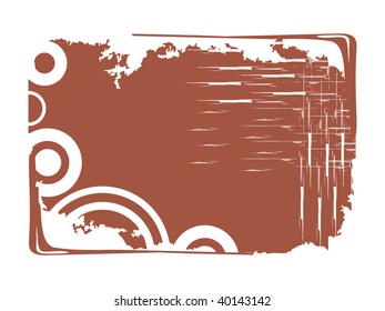 abstract background with brown grungy frames