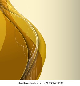 Abstract background with brown lines. Vector. Clip-art