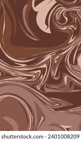 Abstract Background with Brown Marble Pattern