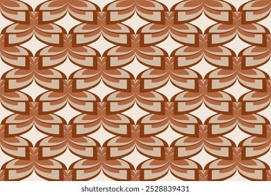 Abstract background with brown pattern. Vector seamless template for menu, brochure, flyer layout.