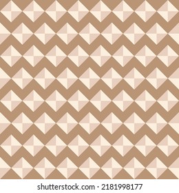 Abstract background with brown and white triangles. Most of them are used to make fabric patterns,shirt,bag,tablecloth,bed cover,baby cloth,gift wrap,dress,floor tiles,blanket,phone case, vase, paper.