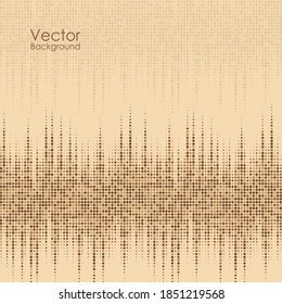 Fondo abstracto con puntos marrones y amarillos.
