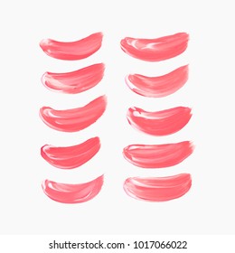 Abstract background brush paint texture design acrylic stroke set illustration vector. Rough paper hand painted vector. Perfect design for headline, logo and sale banner. 