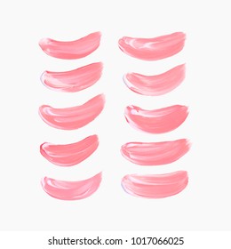 Abstract background brush paint texture design acrylic stroke set illustration vector. Rough paper hand painted vector. Perfect design for headline, logo and sale banner. 
