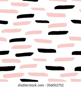  Abstract background with brush strokes. Hand drawn vector seamless pattern