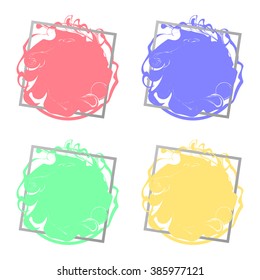 Abstract background. Brush strokes with rough edges. Brush illustration.