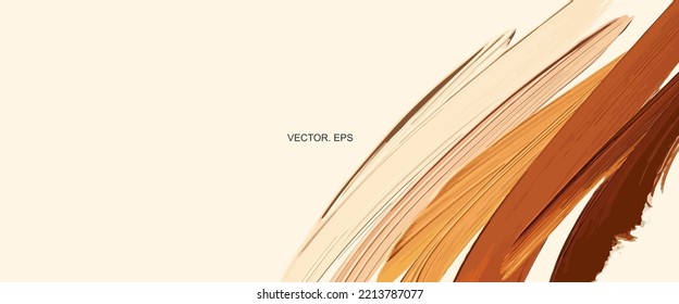 abstract background brush.banner vector, vector background, brush, banner custom, ink watercolor background. Brown, beige, very soft and blur sweet pastel color  Art illustration wallpaper texture 