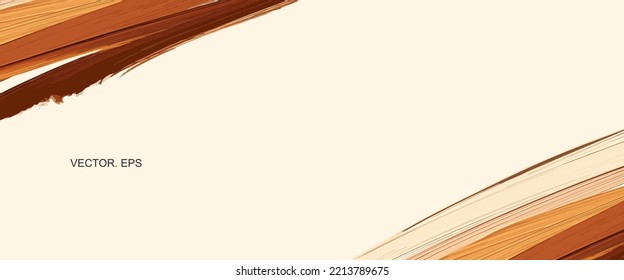 abstract background brush.banner vector, vector background, brush, banner custom, ink watercolor background. Brown, beige, very soft and blur sweet pastel color  Art illustration wallpaper texture 