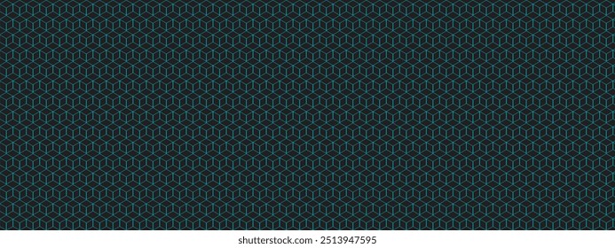 Abstract background with brushed metal hexagon grille, speaker grill, Raster seamless geometric pattern with hexagons and cubes, simple geometric pattern vector, 3d render illustration