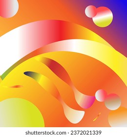 abstrakte Hintergrundblase und Welle mit schönen Farben