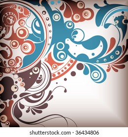 Abstract Background with Bubbles 1