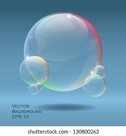Abstract background with bubbles