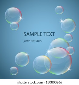 Abstract background with bubbles