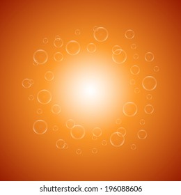 Abstract background with bubbles