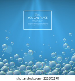 Abstract background with bubbles