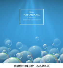 Abstract background with bubbles