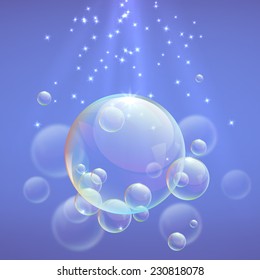 Abstract background with bubbles