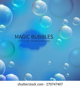 Abstract background with bubbles