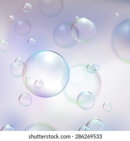 Abstract background with bubbles