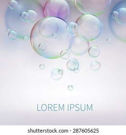 Abstract background with bubbles