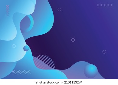 abstract background with bubbles and blue color for landing page and banner