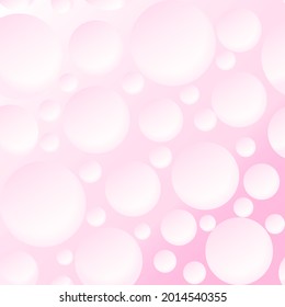 Abstract background. Bubbles circle background. Pink soap bubbles background.