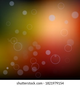 Abstract background with bubbles, circles, bokeh