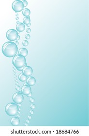 Abstract background with bubbles. Vector.