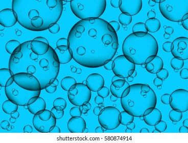 Abstract background from bubbles. Bubbles. Vector illustration.