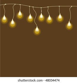 Abstract background with Bulb. Vector illustration