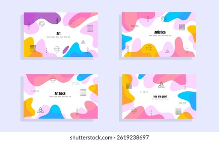 Abstract Background Bundle Set for business background