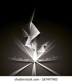 abstract background with a burst of energy