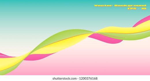 Abstract background. Business card. Flyer. Banner. Wavy lines. Background for business cards. Interlaced wavy lines. Gradient wave background. Vector graphics