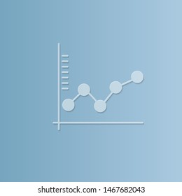 abstract background for Business graph, paper cut, vector illustrations