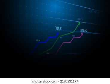 
gráficos ascendentes y descendentes de líneas de negocio de fondo abstracto