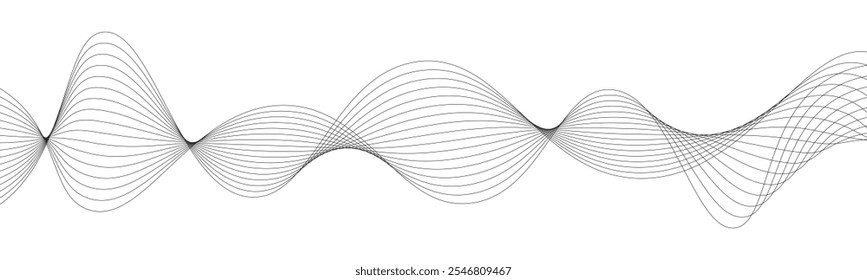 Fondo Abstractas con líneas de negocio. Abstractas fondo blanco moderno con líneas de tecnología de onda curva