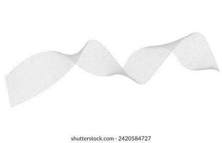 Abstract background with business lines on white background. wave abstract stripe design. twisted curve lines with blend effect.