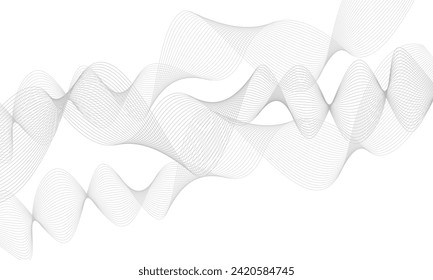 Abstract background with business lines on white background. wave abstract stripe design. twisted curve lines with blend effect.