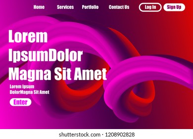 Abstract background  for Business Startup concept landing page design.