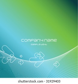 Abstract background business template with copy space
Nice modern green texture for presentations, seminar, business card, web
