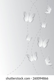 Abstract background with butterflies.